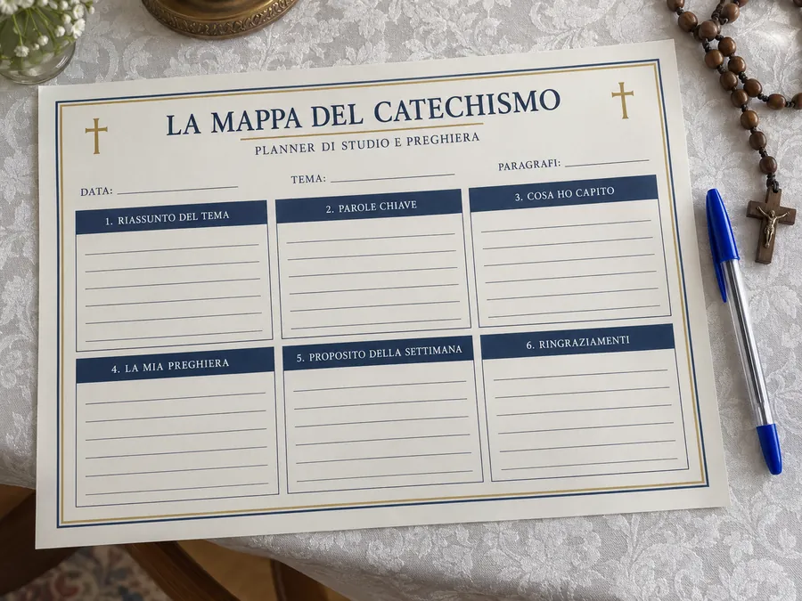 Planner di studio e preghiera